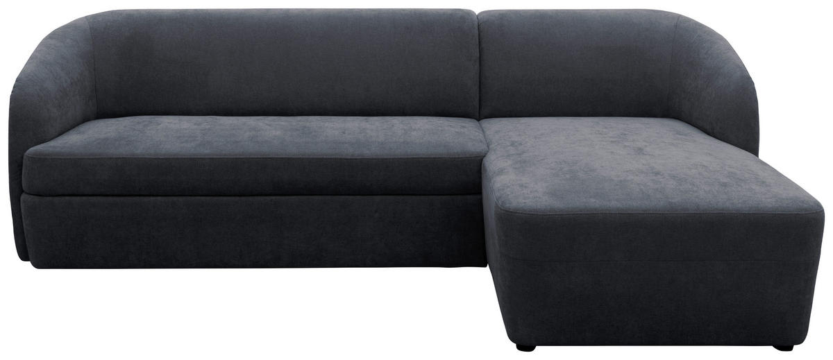 ECKSOFA 100 033 Grau Webstoff Rücken echt  - Taupe/Schwarz, MODERN, Kunststoff/Textil (230/148cm) - Livetastic