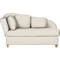 LIEGE  in Chenille, Flachgewebe Creme  - Creme, LIFESTYLE, Holz/Textil (85/97/180cm) - Novel