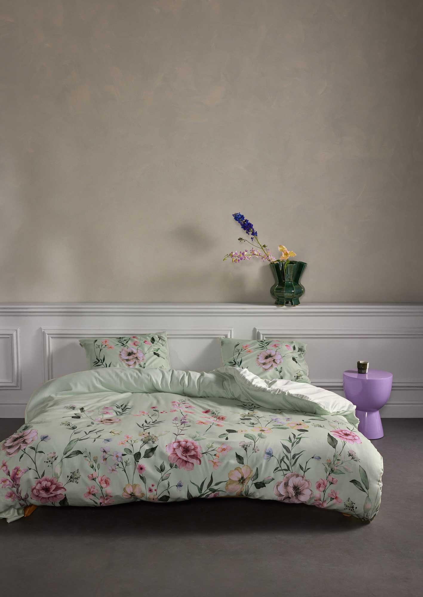 POSTELJNINA ROMEE 135/200 cm zelena  - zelena, Konvencionalno, tekstil (135/200cm) - Essenza