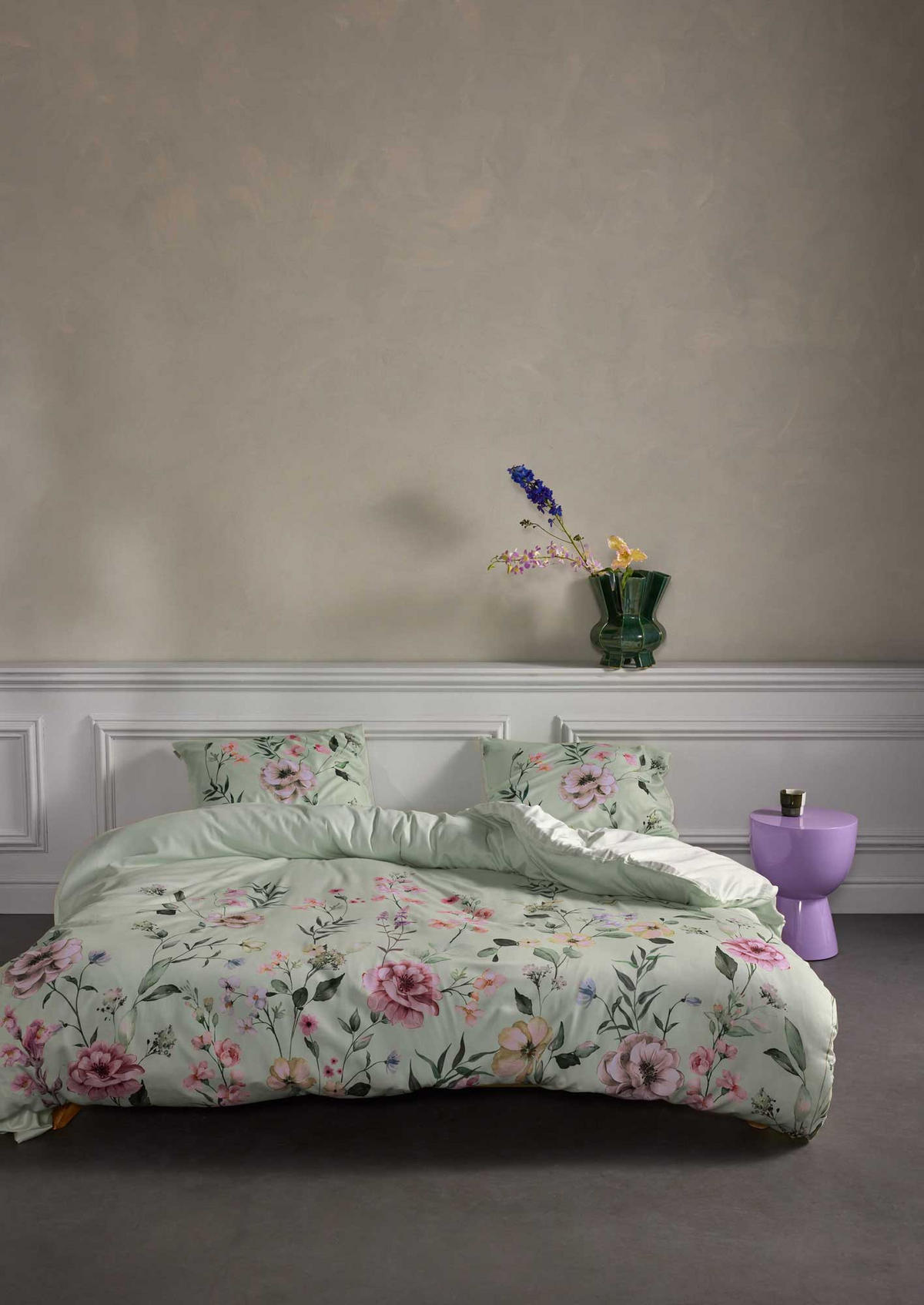 POSTELJNINA ROMEE 135/200 cm zelena  - zelena, Konvencionalno, tekstil (135/200cm) - Essenza