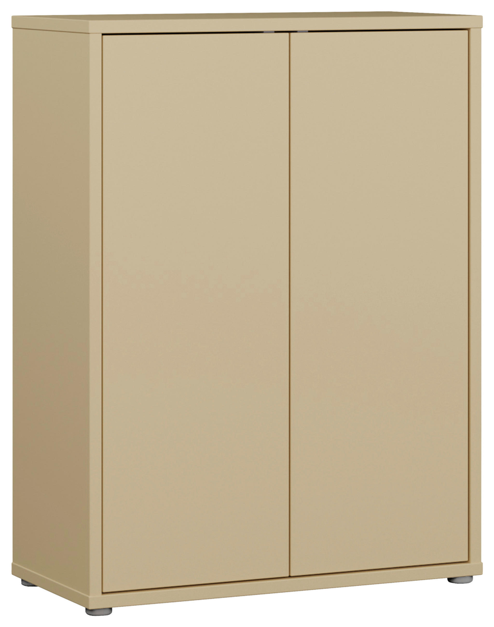 SCHUHSCHRANK Hellgelb  - Hellgelb/Grau, MODERN, Holzwerkstoff/Kunststoff (74,5/99,1/34,9cm) - Carryhome