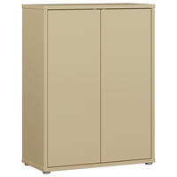 SCHUHSCHRANK Alice Springs  in 74,5/99,1/34,9 cm  - Hellgelb/Grau, MODERN, Holzwerkstoff/Kunststoff (74,5/99,1/34,9cm) - Carryhome