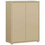 SCHUHSCHRANK Alice Springs  in 74,5/99,1/34,9 cm  - Hellgelb/Grau, MODERN, Holzwerkstoff/Kunststoff (74,5/99,1/34,9cm) - Carryhome