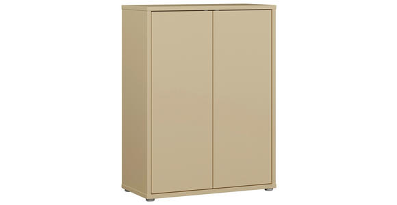 SCHUHSCHRANK Alice Springs  in 74,5/99,1/34,9 cm  - Hellgelb/Grau, MODERN, Holzwerkstoff/Kunststoff (74,5/99,1/34,9cm) - Carryhome