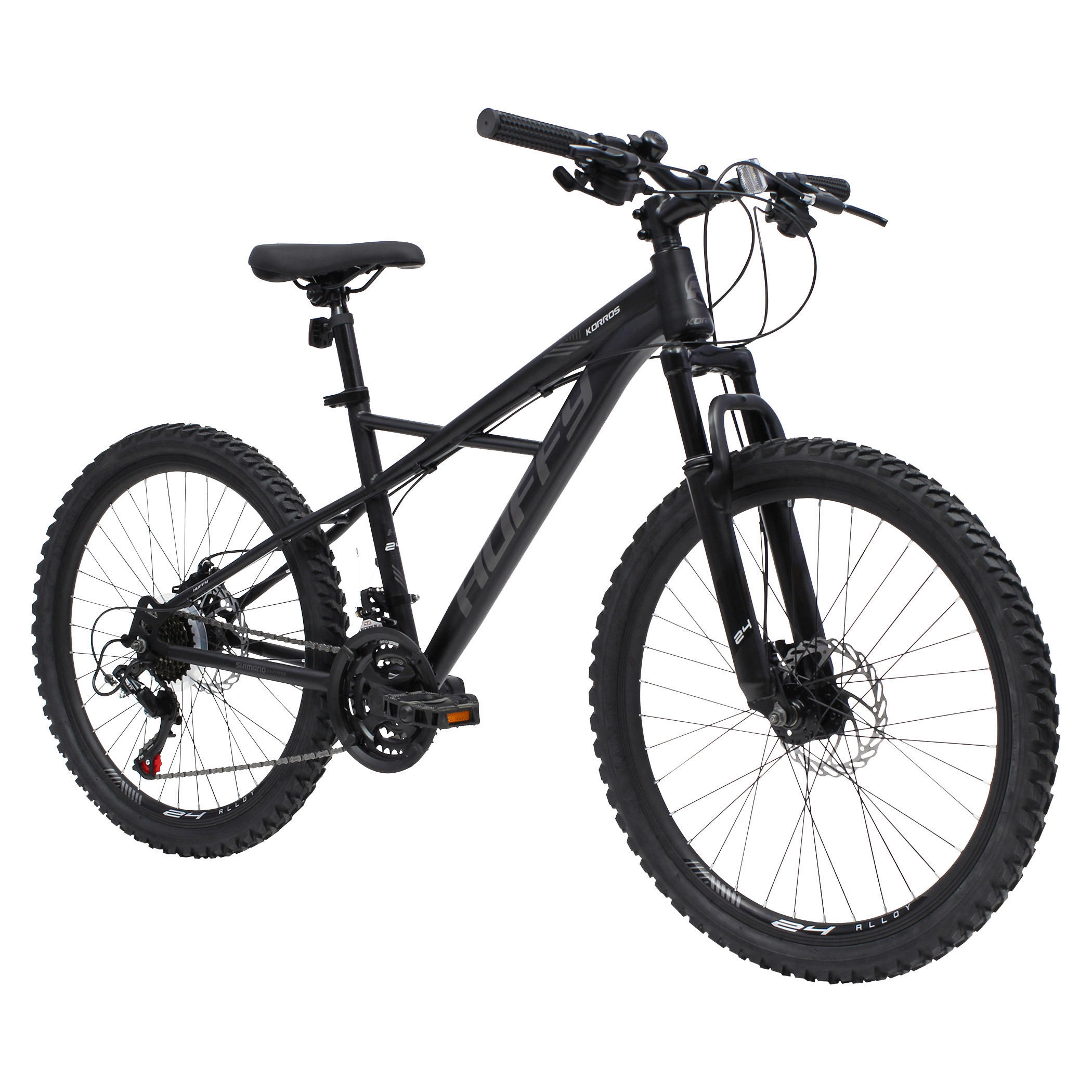 MOUNTAINBIKE 24 Zoll Kinder  - Schwarz, Basics, Metall (68/91/162,5cm)