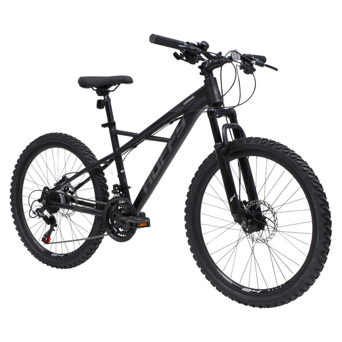 MOUNTAINBIKE 24 Zoll Kinder  - Schwarz, Basics, Metall (68/91/162,5cm)