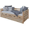 STAURAUMBETT 90/200 cm  in Naturfarben  - Naturfarben, MODERN, Holz (90/200cm) - MID.YOU