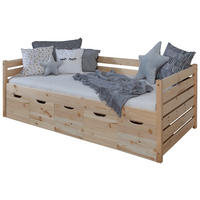 POSTEL S ÚLOŽNÝM PROSTOREM, 90/200 cm, přírodní barvy - přírodní barvy, Moderní, dřevo (90/200cm) - MID.YOU