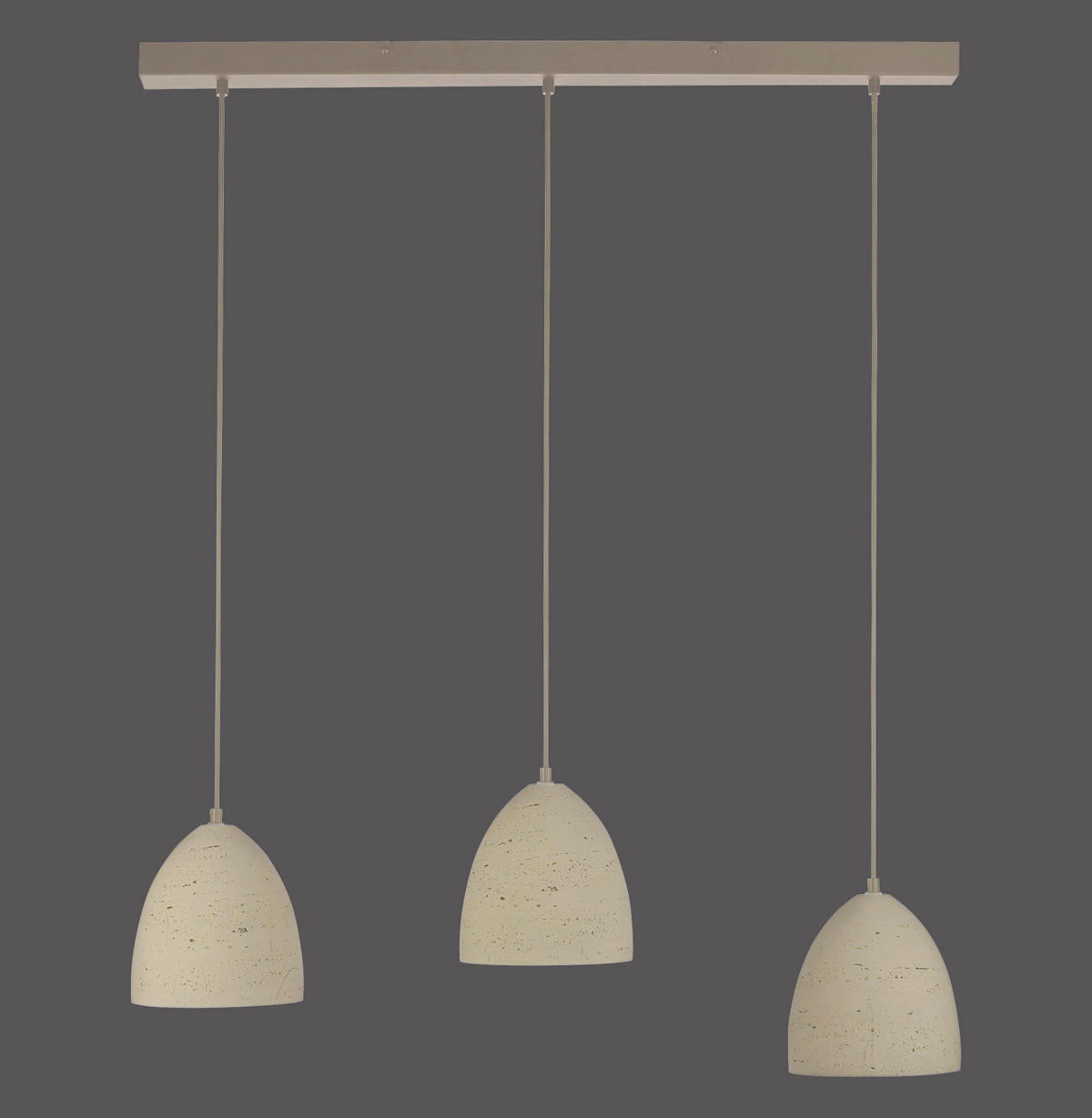 LED-PENDELLEUCHTE Traventa 115/21/120 cm   - Creme, KONVENTIONELL, Kunststoff/Metall (115/21/120cm) - Schöner Wohnen