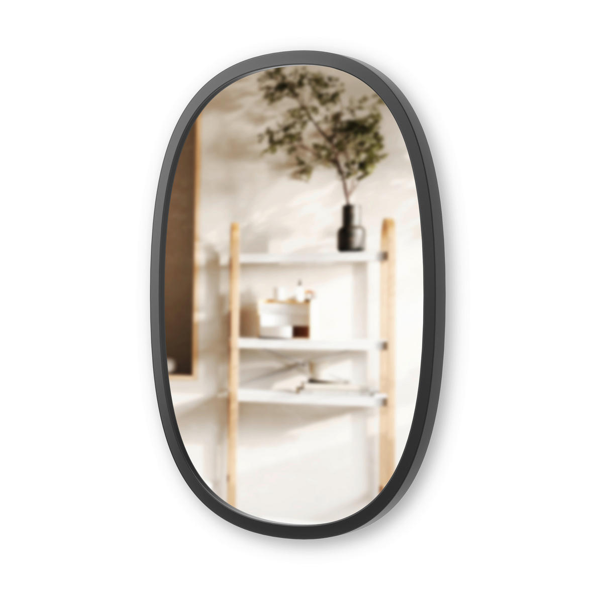 WANDSPIEGEL 43/61/3 cm    in rechteckig  - Schwarz, Design, Glas/Kunststoff (43/61/3cm) - Umbra