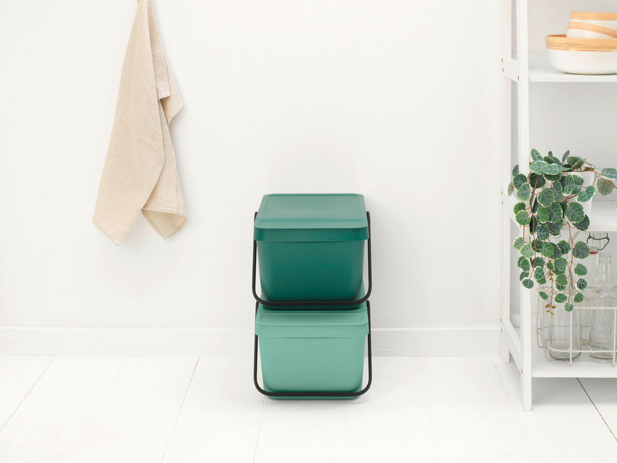 Stapelbar Avfallshink - Basics, plast (28/22.5/45cm) - Brabantia