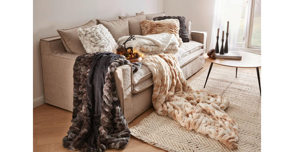 FELLDECKE BENGAL 150/200 cm  - Silberfarben, Basics, Textil (150/200cm) - Novel