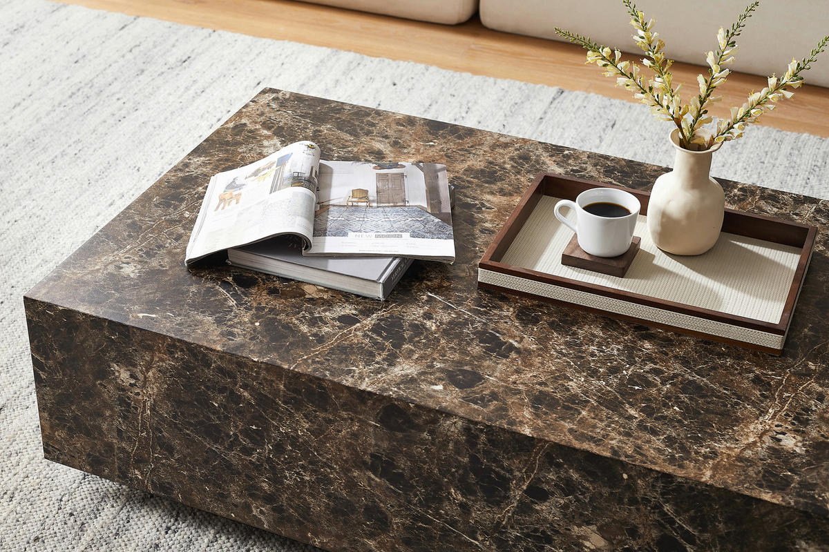 COUCHTISCH in Holzwerkstoff 120/75/35 cm  - Braun, Design, Holzwerkstoff (120/75/35cm) - Livetastic