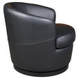 DESIGNSESSEL in Echtleder Schwarz  - Schwarz, Design, Leder/Kunststoff (76/74/75cm) - Xora