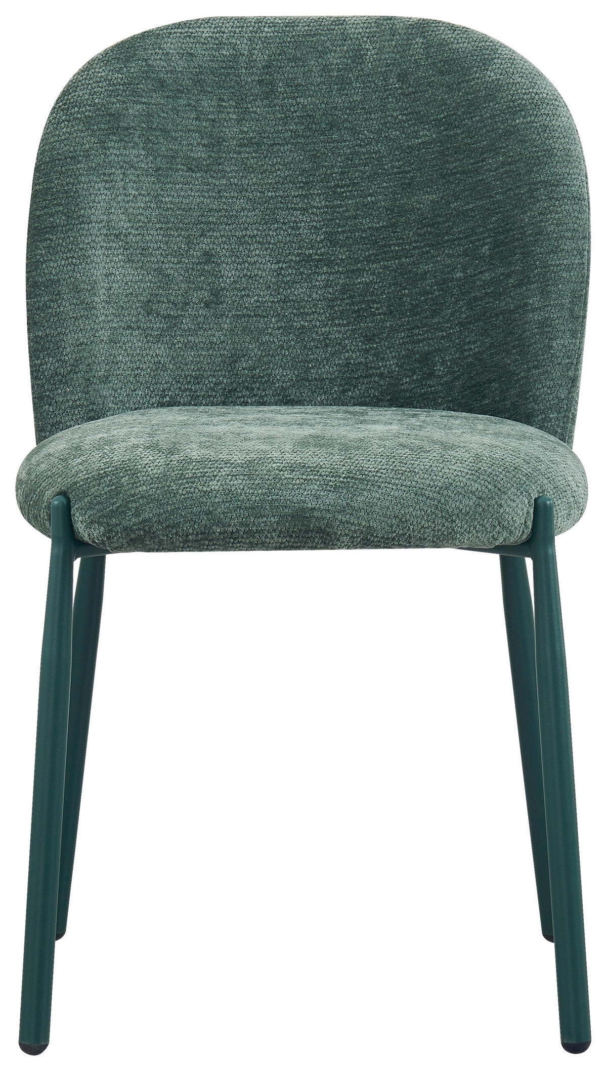 STUHL  Stoffauswahl Struktur  - Grün, Design, Textil/Metall (46/80/60cm) - Stylife