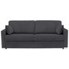 SCHLAFSOFA in Textil Dunkelgrau  - Chromfarben/Dunkelgrau, Konventionell, Textil/Metall (208/86/97cm) - Novel