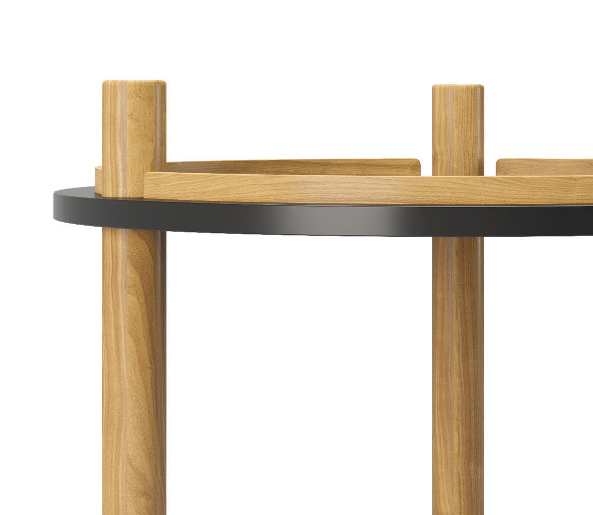 BEISTELLTISCH in Holzwerkstoff 40/40/79,80 cm  - Schwarz/Naturfarben, KONVENTIONELL, Holz/Holzwerkstoff (40/40/79,80cm) - Playboy