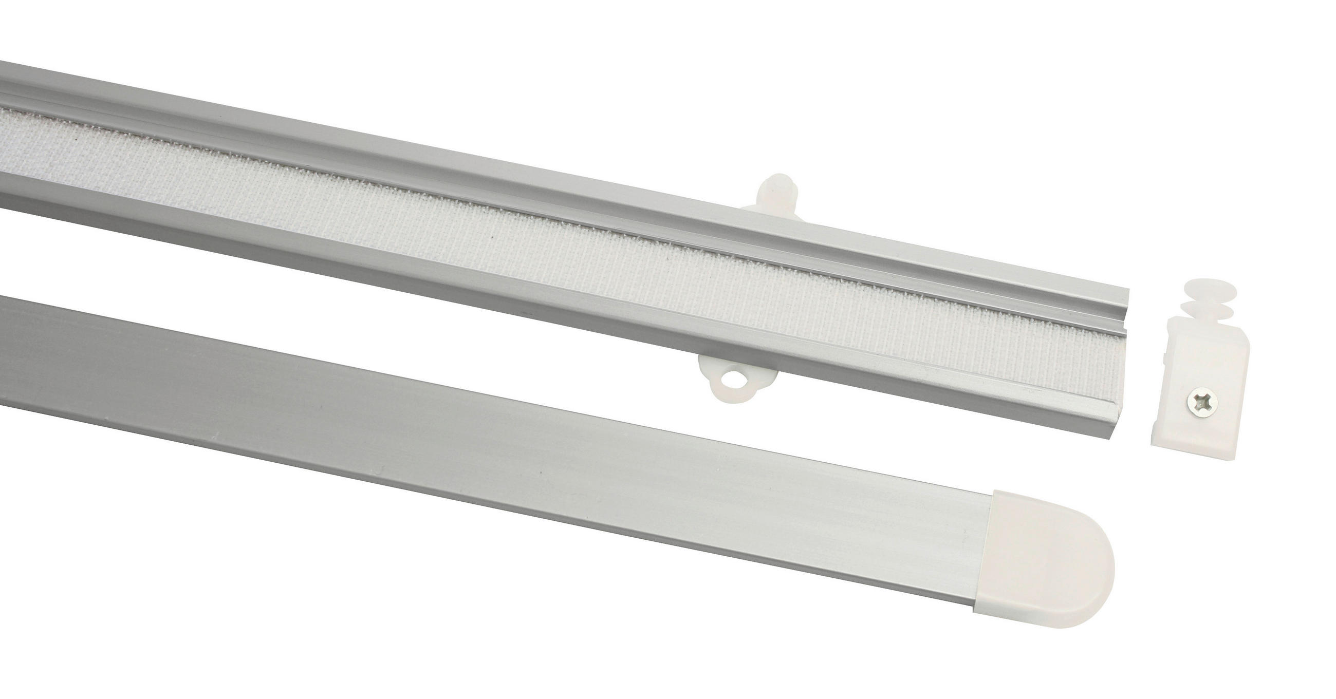 DRŽALO ZA PANELNE ZAVESE     60 cm  srebrne barve  - srebrne barve, Basics, kovina/umetna masa (60cm) - Gardinia
