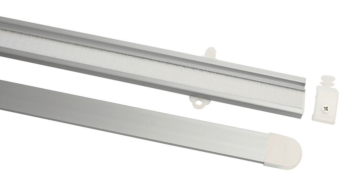 DRŽALO ZA PANELNE ZAVESE     60 cm  srebrne barve  - srebrne barve, Basics, kovina/umetna masa (60cm) - Gardinia
