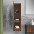 MIDISCHRANK 35/125/37 cm  - Nussbaumfarben/Bronzefarben, Design, Glas/Holz (35/125/37cm) - Dieter Knoll