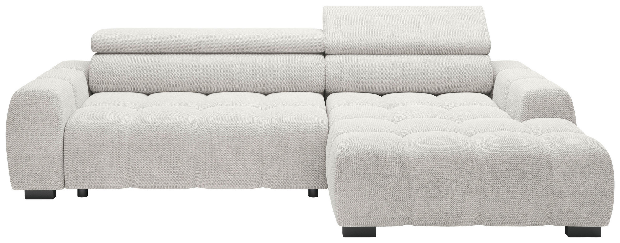 HÖRNSOFFA i vävt tyg greige  - greige/svart, Trend, textil/plast (285/168cm) - Livetastic