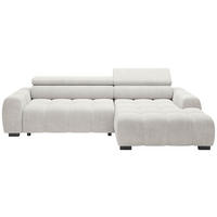HÖRNSOFFA i vävt tyg greige  - greige/svart, Trend, textil/plast (285/168cm) - Livetastic