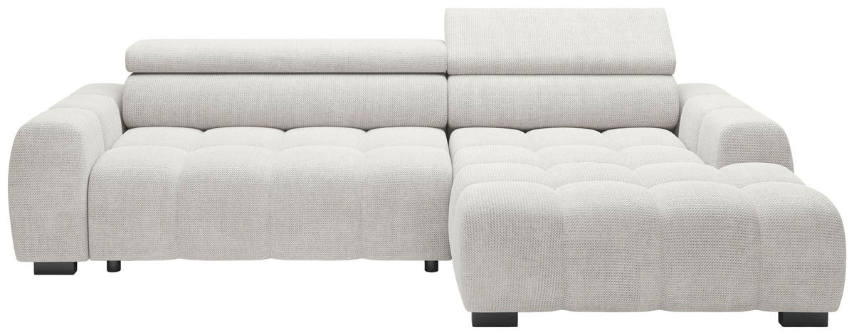 HÖRNSOFFA i vävt tyg greige  - greige/svart, Trend, textil/plast (285/168cm) - Livetastic