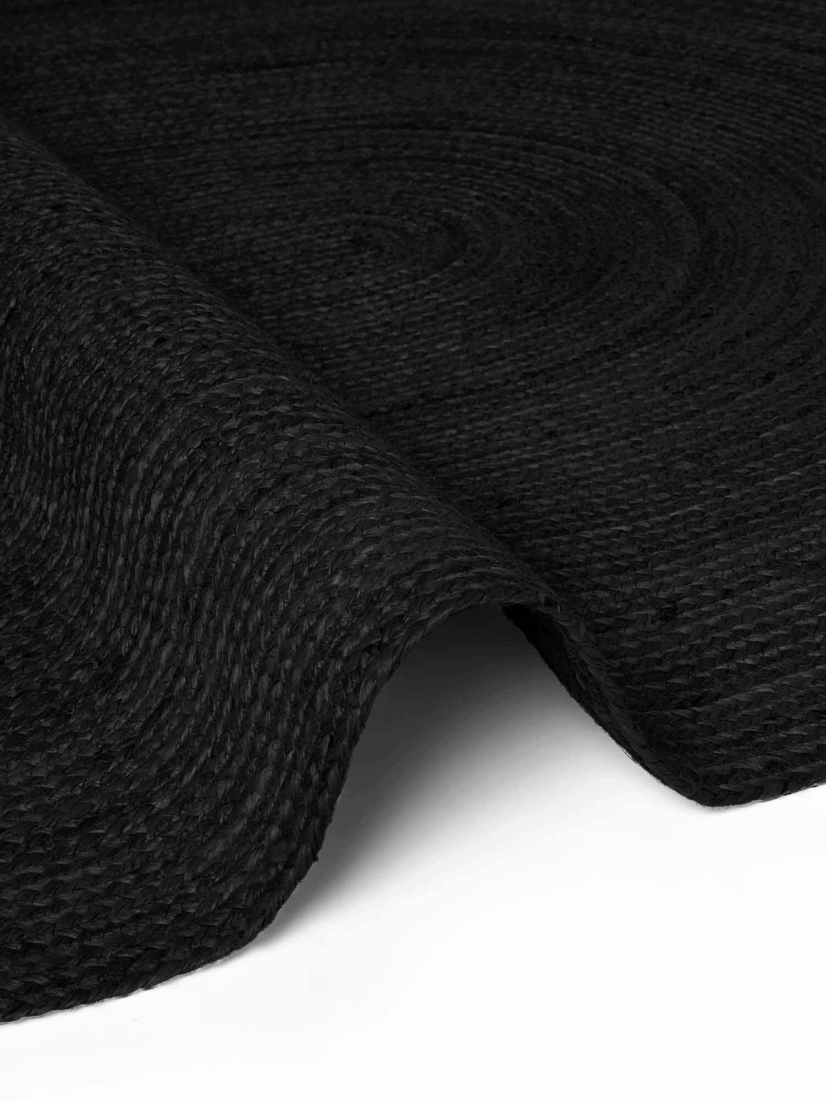 JUTETEPPICH 160/230 cm Jute Braided Schwarz  - Schwarz, Basics, Textil (160/230cm) - Hanse Home