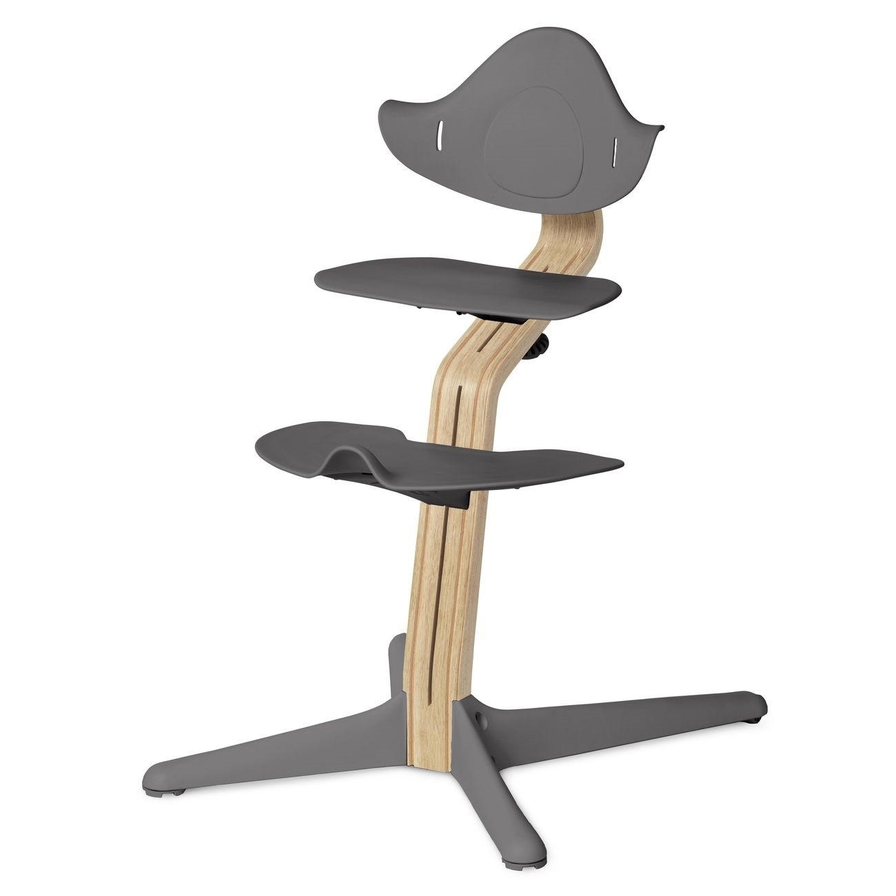 HOCHSTUHL Nomi  - Eichefarben/Grau, Trend, Holz (52/59/83,5cm) - Stokke