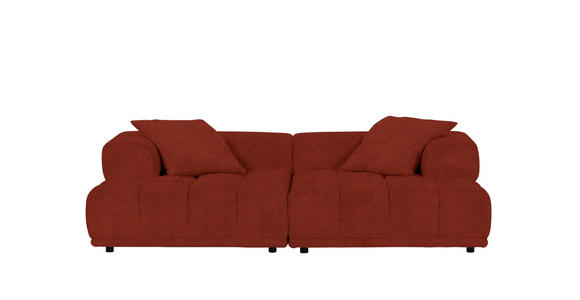 SOFAELEMENT in Flachgewebe Rostfarben  - Rostfarben/Schwarz, KONVENTIONELL, Kunststoff/Textil (125/66/155cm) - Carryhome