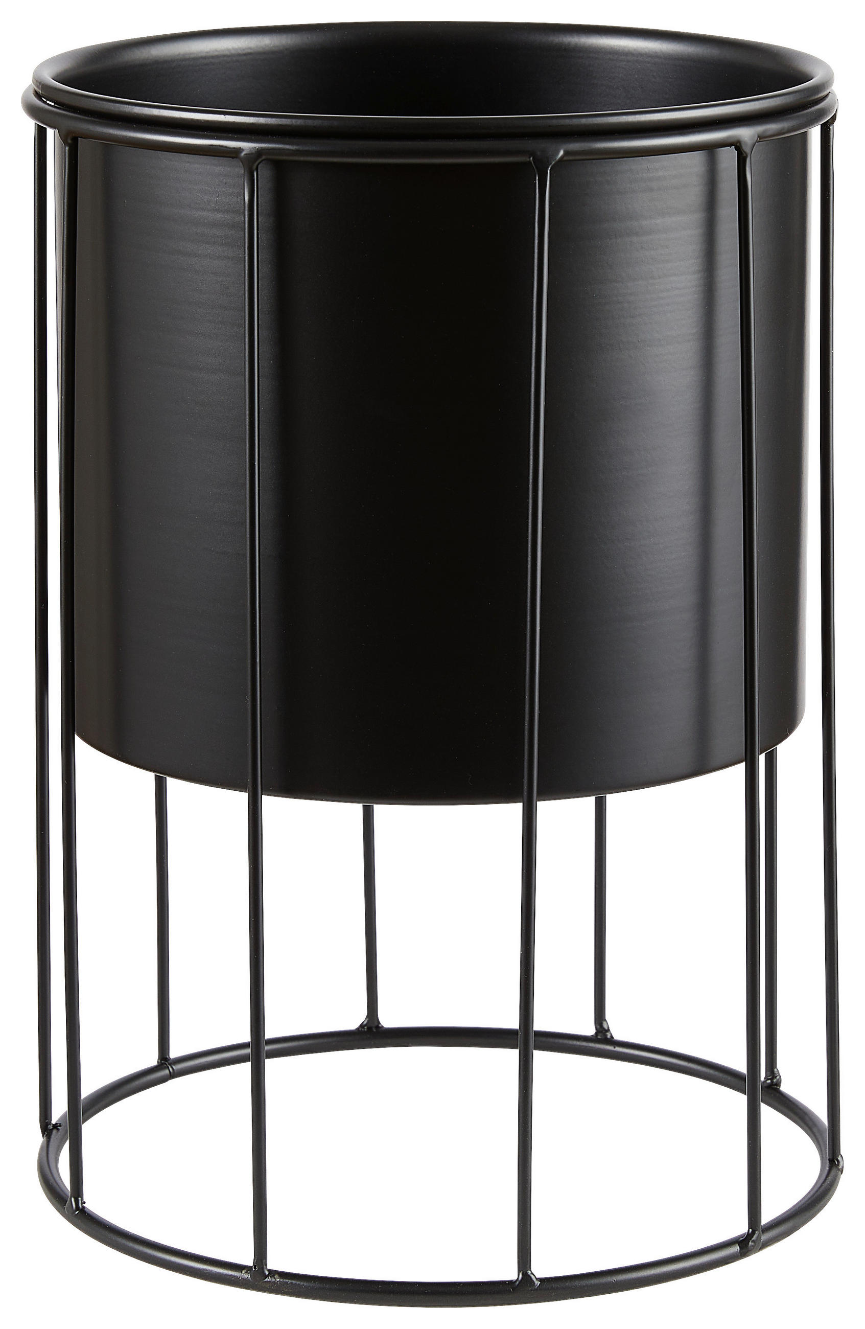 PFLANZTOPF   - Schwarz, LIFESTYLE, Metall (18/25,5cm) - Ambia Home