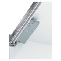 TLUMIČ DOVÍRÁNÍ, šedá, 17,5/1,5/5 cm - šedá, Design, plast (17,5/1,5/5cm) - Carryhome