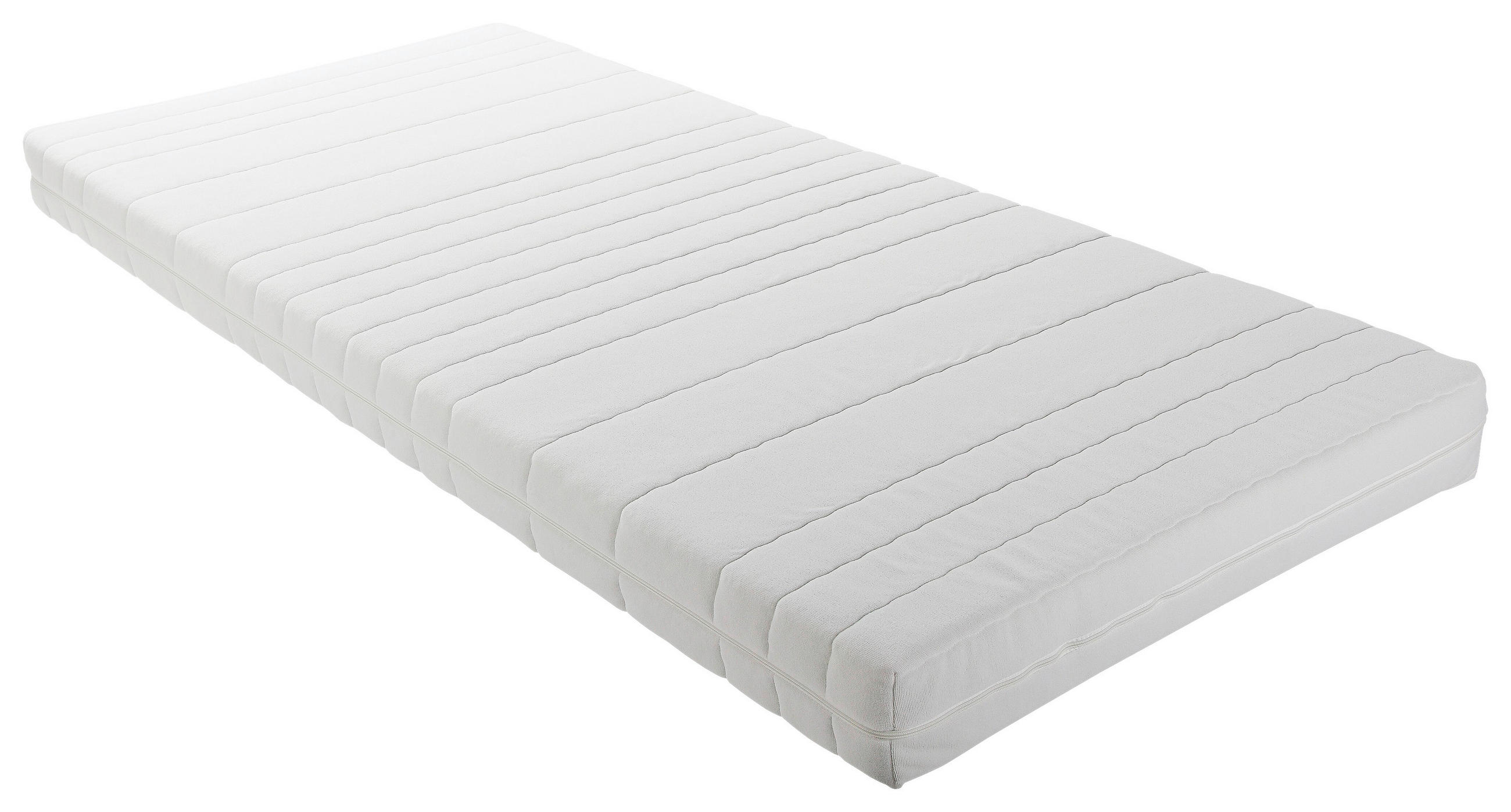 KALTSCHAUMMATRATZE 80/200 cm Höhe ca. 16 cm  - Weiss, Basics, Textil (80/200cm) - Sleeptex