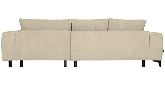 ECKSOFA  in Chenille Beige  279/222 cm  - Beige/Schwarz, KONVENTIONELL, Kunststoff/Textil (279/222cm) - Hom`in