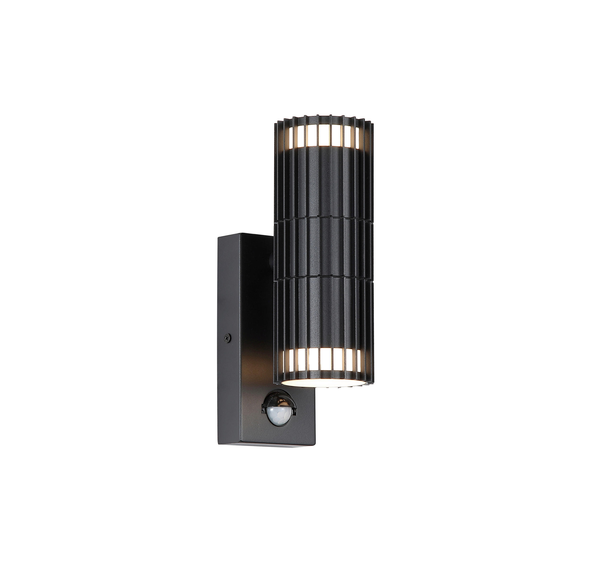AUSSENWANDLEUCHTE Detroit 7/11,3/22,2 cm  - Schwarz, Design, Kunststoff/Metall (7/11,3/22,2cm)