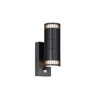 AUSSENWANDLEUCHTE Detroit 7/11,3/22,2 cm  - Schwarz, Design, Kunststoff/Metall (7/11,3/22,2cm)