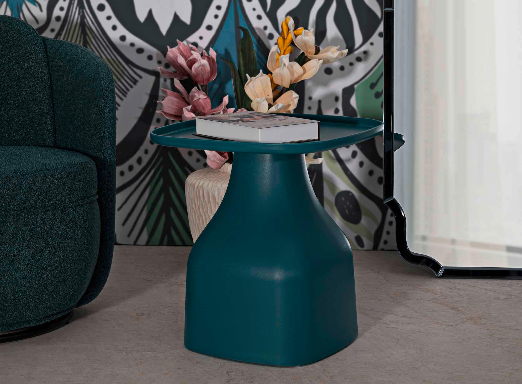 COUCHTISCH - Blau, Basics, Kunststoff (48/50/48cm)