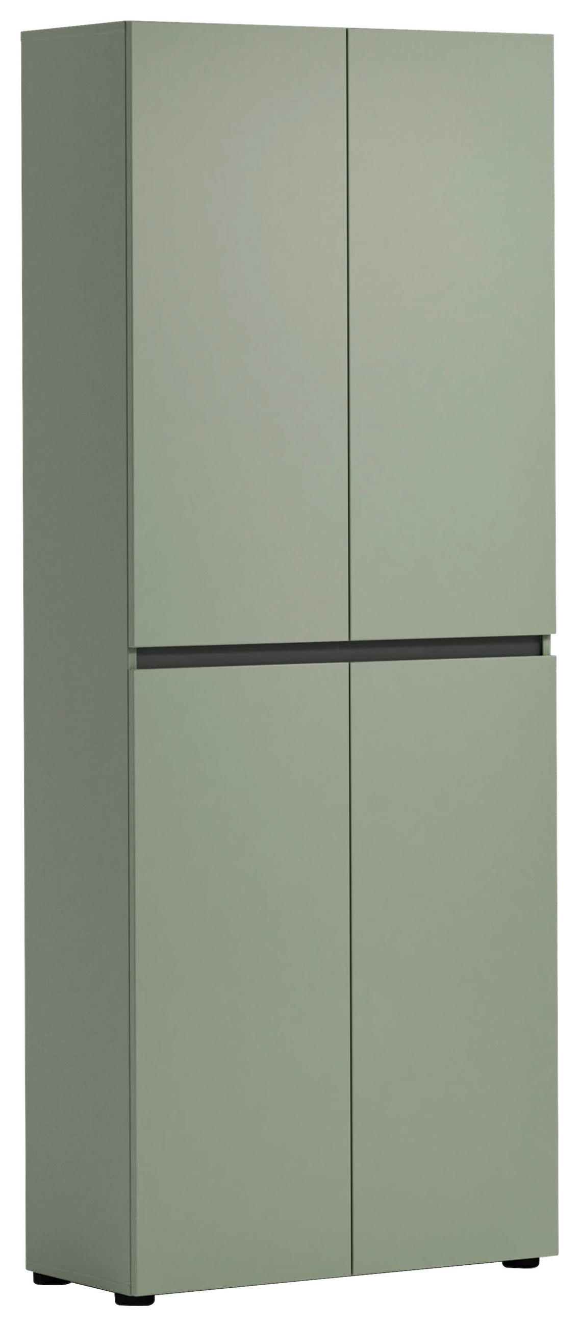 SKOSKÅP  i 80/200/34 cm  - grön/svart, Design, trämaterial/plast (80/200/34cm) - home24