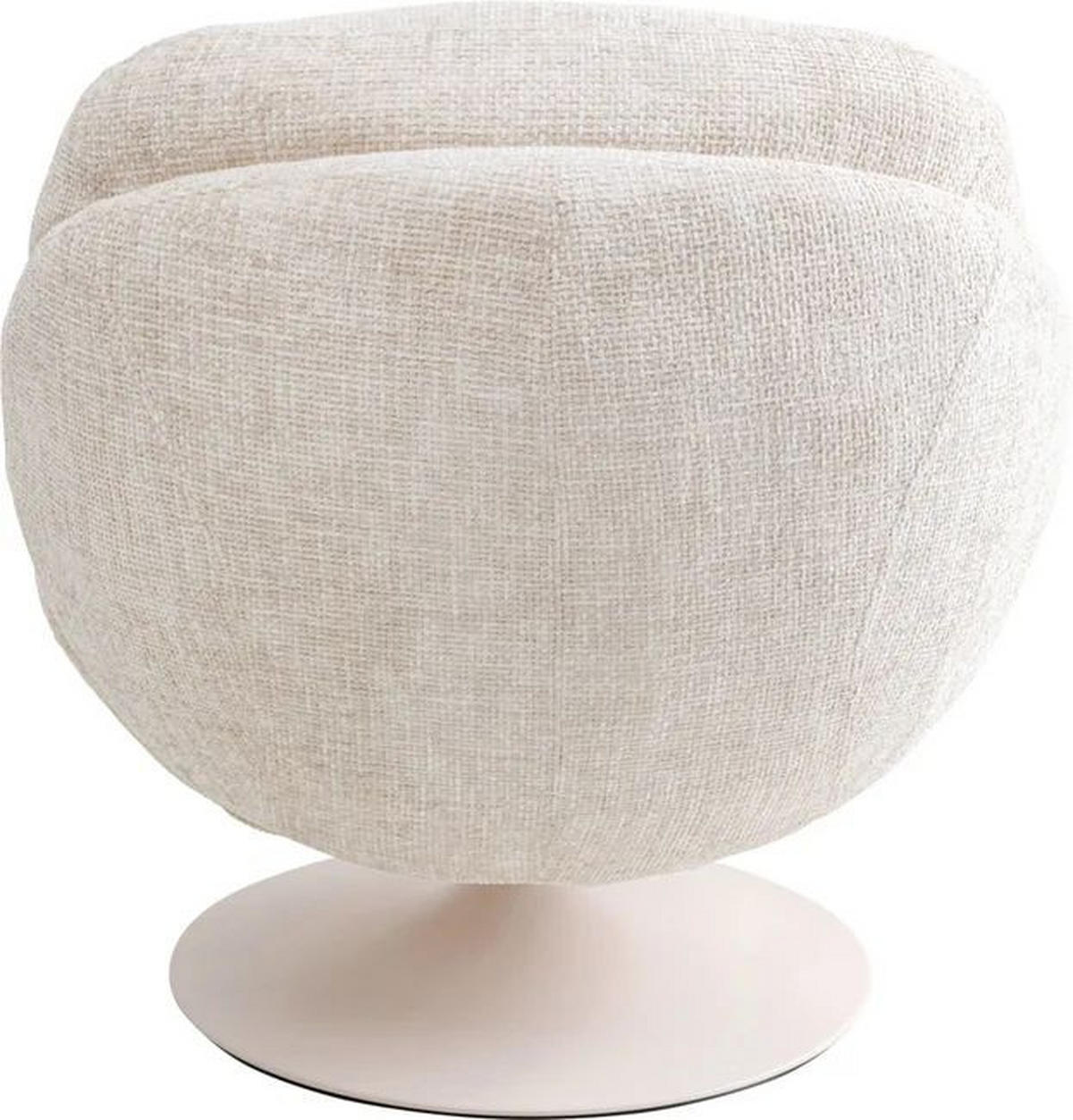 DESIGNSESSEL in Struktur Beige  - Beige, Design, Textil/Metall (84/86/89cm) - Kare-Design