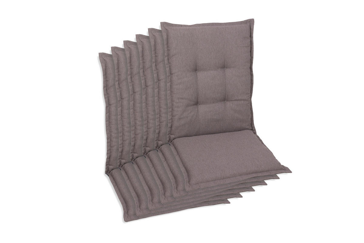 SESSELAUFLAGENSET Uni  - Taupe, Basics, Textil (50/7/110cm)