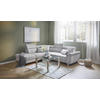 ECKSOFA in Cord Hellgrau  226/257 cm  - Silberfarben/Hellgrau, Design, Textil/Metall (226/257cm) - Xora