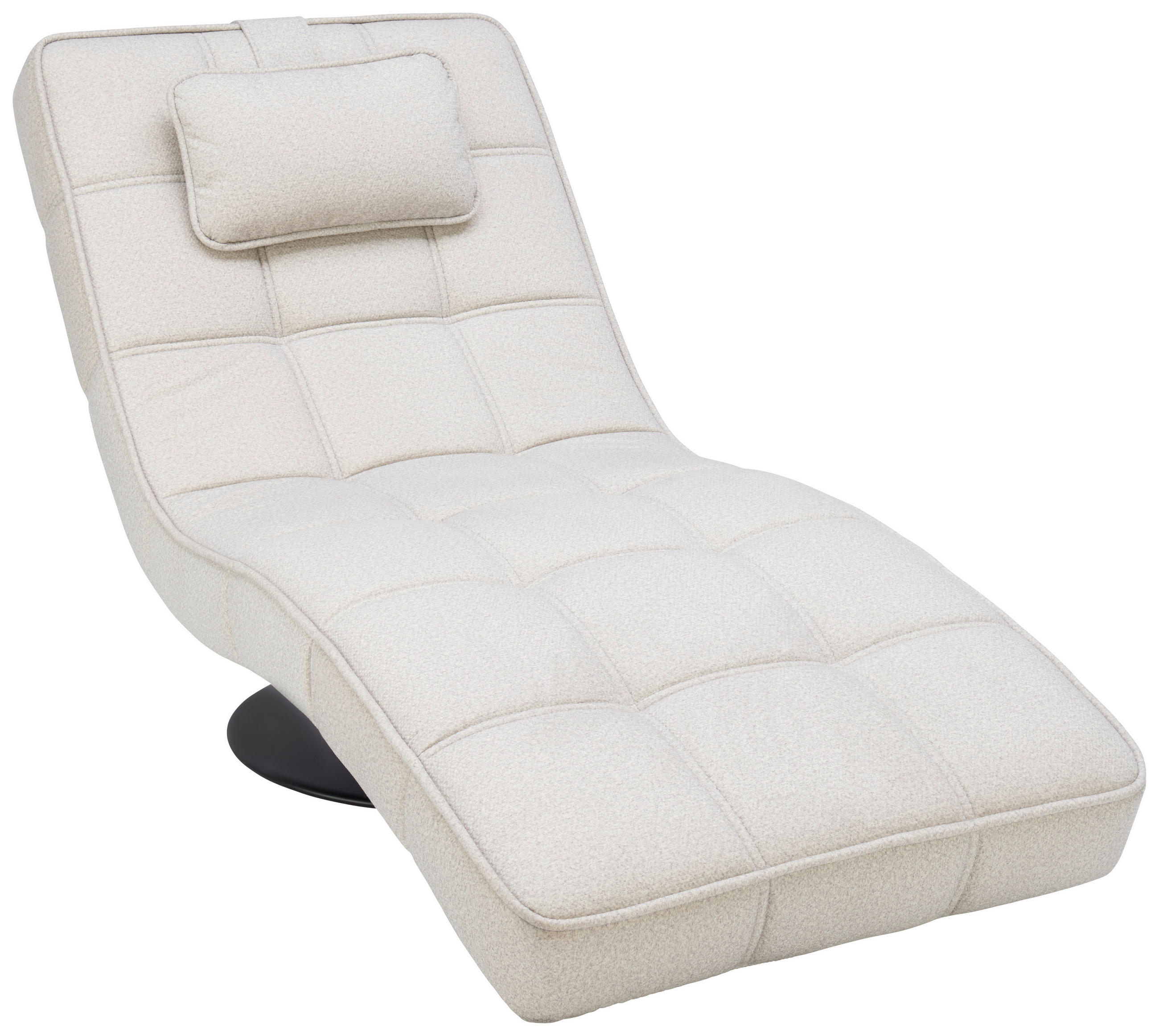 RELAXLIEGE Webstoff Naturfarben  - Schwarz/Naturfarben, Design, Textil/Metall (74/86/162cm) - Hom`in