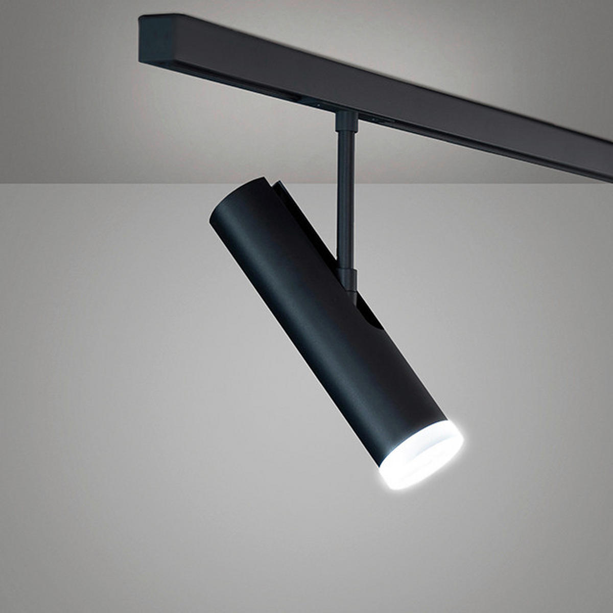 Schienensystem-Set Lina 300/4,5/25 cm  - Schwarz, Design, Metall (300/4,5/25cm) - Schöner Wohnen