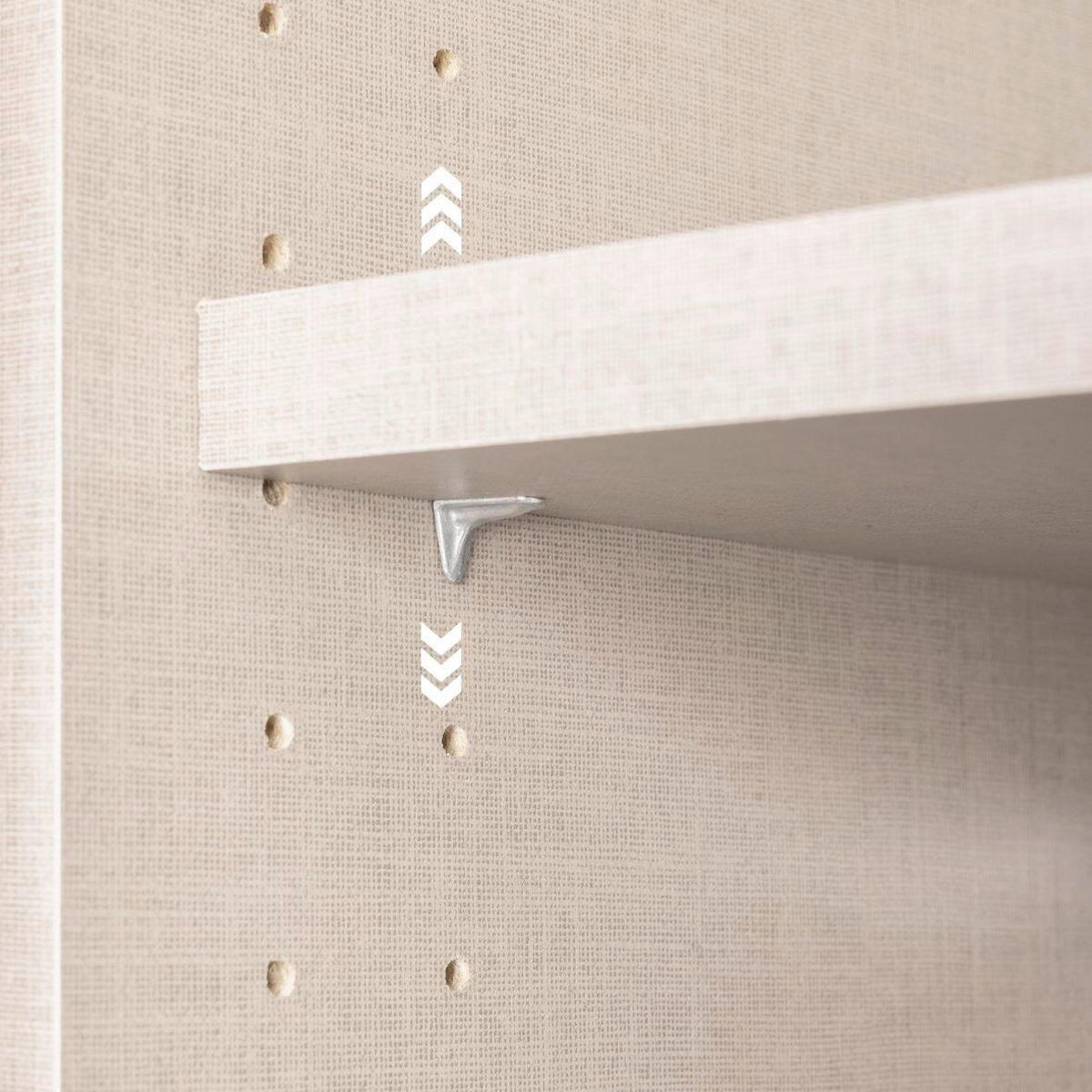 KLEIDERSCHRANK in Weiss, Eiche Artisan  - Weiss/Eiche Artisan, Design, Glas/Holzwerkstoff (136/197/54cm) - Rauch Möbel