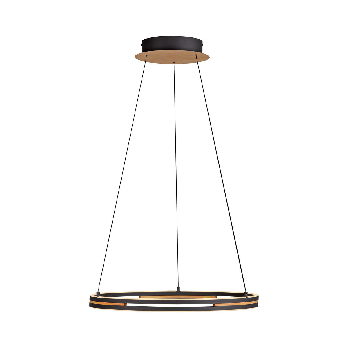 LED-HÄNGELEUCHTE 55/55/180 cm  - Eichefarben, Natur, Kunststoff/Metall (55/55/180cm)