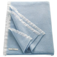 PLÄD 150/180 cm  - ljusblå/cremefärgad, Klassisk, textil (150/180cm) - Esprit