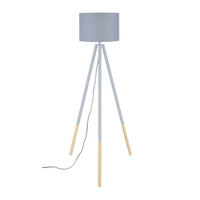 STEHLEUCHTE  65/154/65 cm   - Naturfarben/Grau, Design, Holz/Textil (65/154/65cm) - P & B