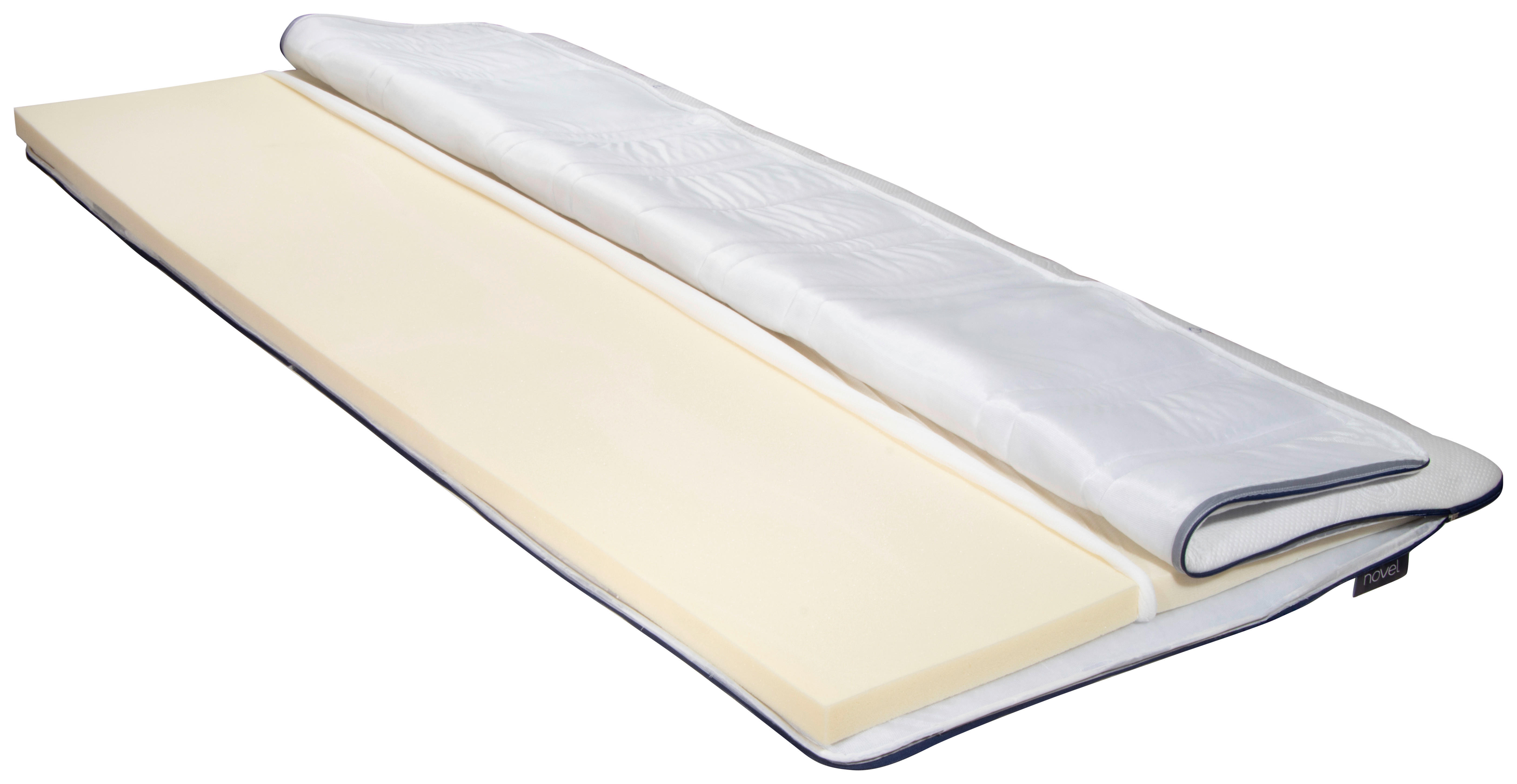 TOPPER 120/200 cm Höhe ca. 8 cm  - Weiß, Basics, Textil (120/200cm) - Livetastic