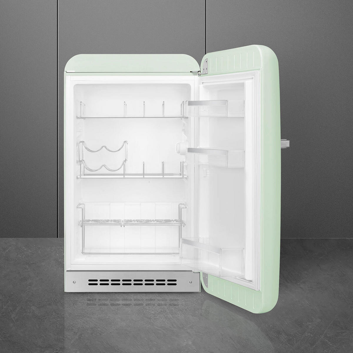 KÜHLSCHRANK 54.5/97.0/70.1 cm  - Pastellgrün, Trend, Metall (54.5/97.0/70.1cm) - SMEG