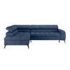 ECKSOFA in Blau  - Blau/Schwarz, Trend, Kunststoff/Textil (203/261cm) - Livetastic
